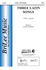 Three Latin Songs TTB choral sheet music cover Thumbnail